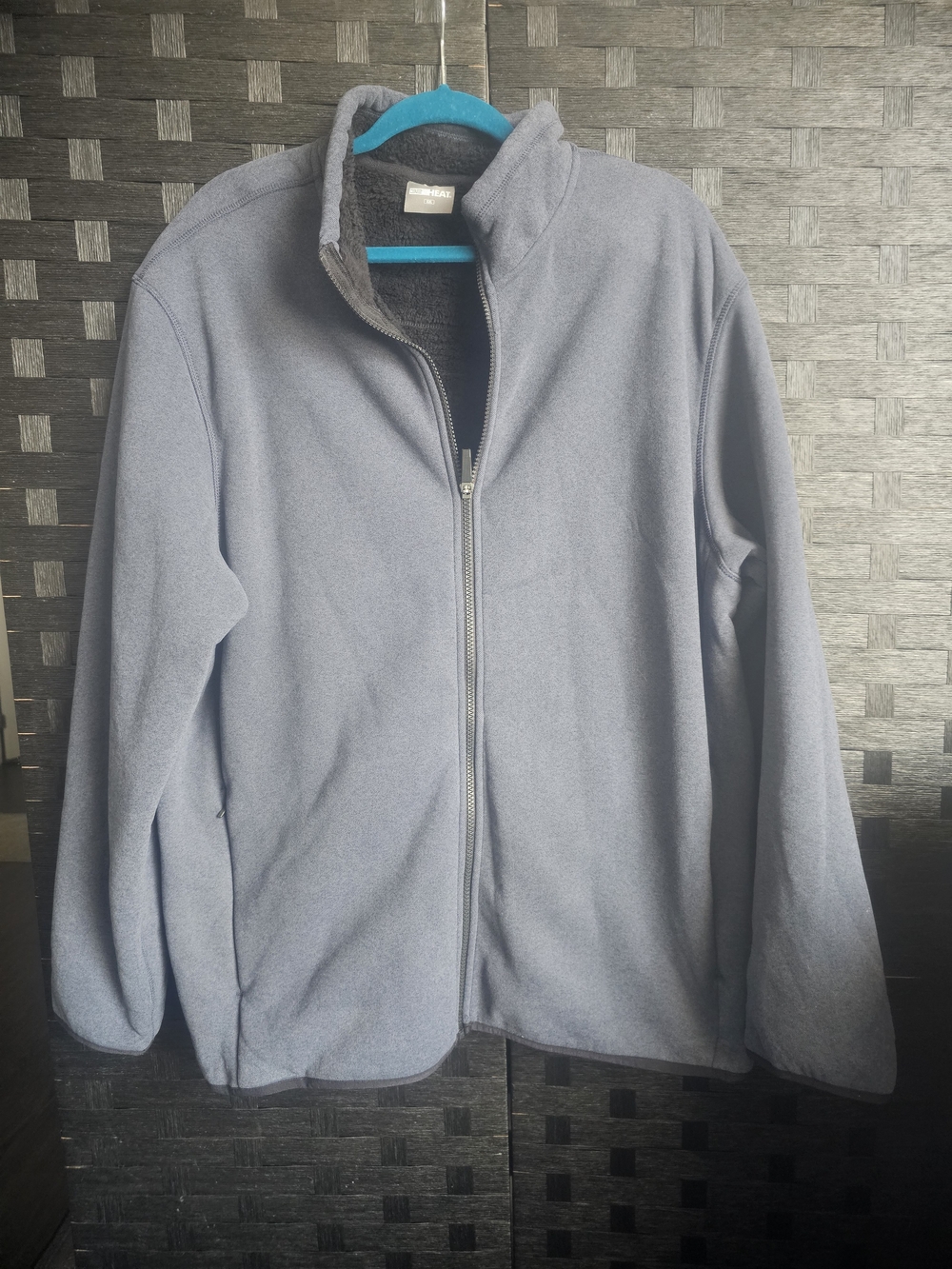 Light Gray Full‑Zip Fleece Jacket